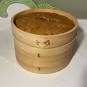 Bamboo 8” Natural vegetable steamer basket
